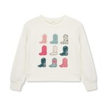 Peek Aren't You Curious cowboy boots pullover
