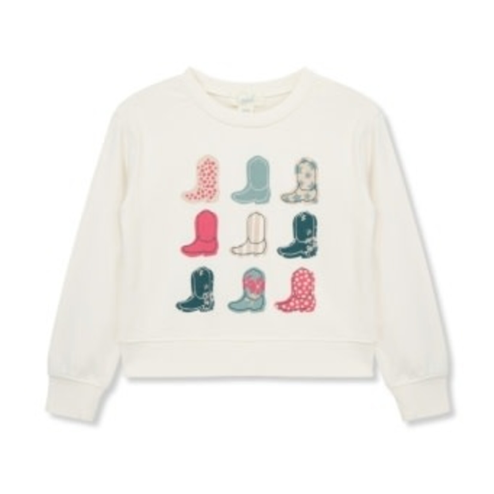Peek Aren't You Curious cowboy boots pullover