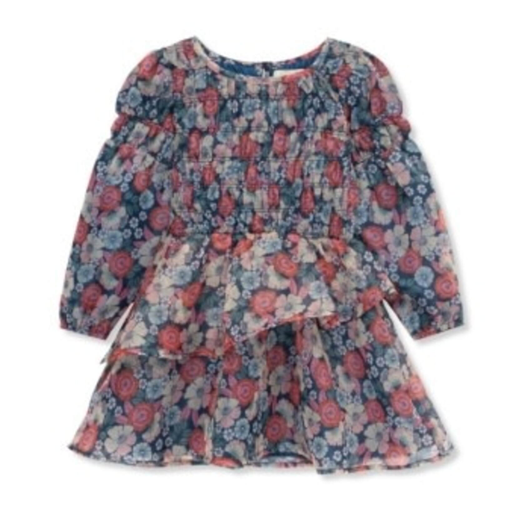 Peek Aren't You Curious floral print smocked dress