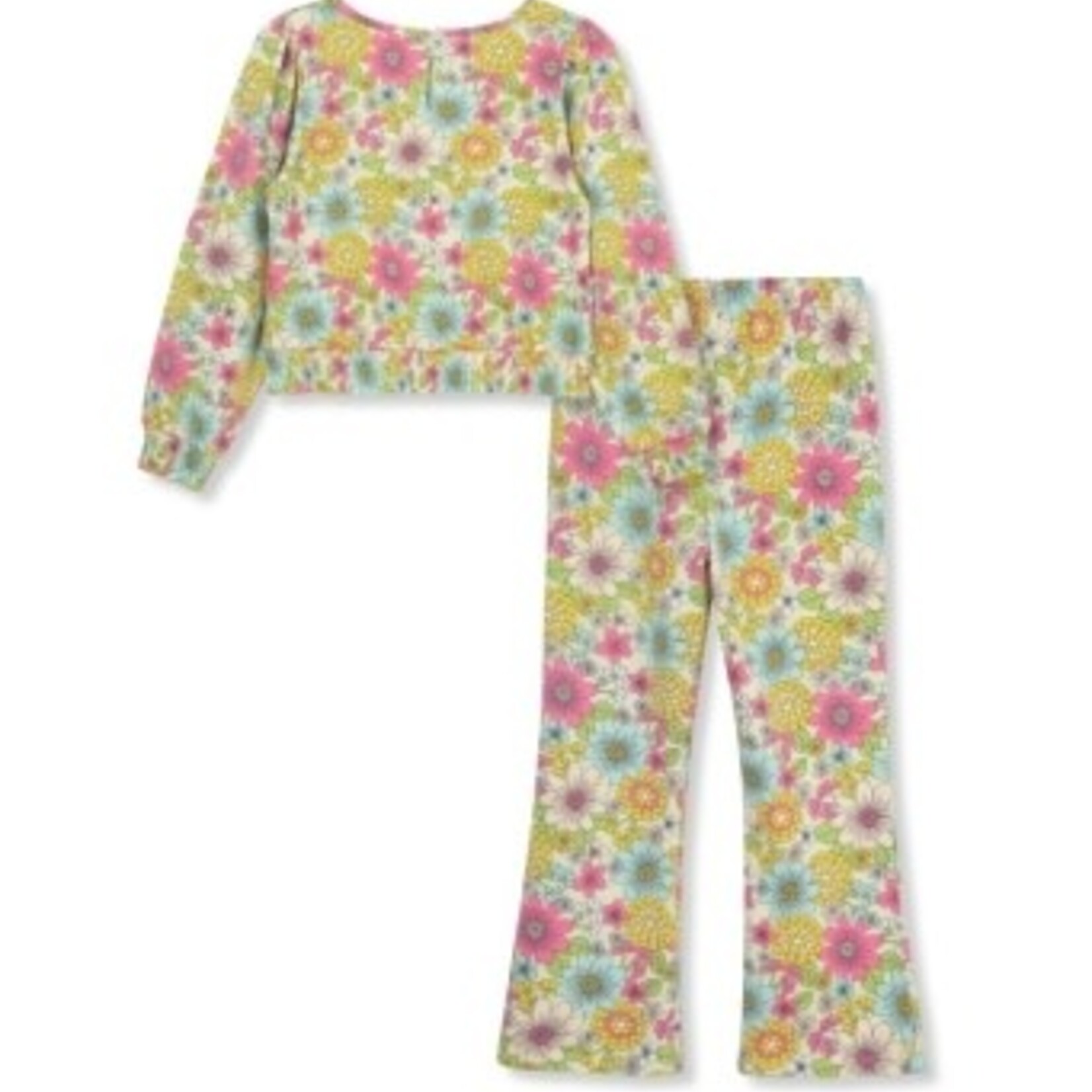 Peek Aren't You Curious retro floral print pant set