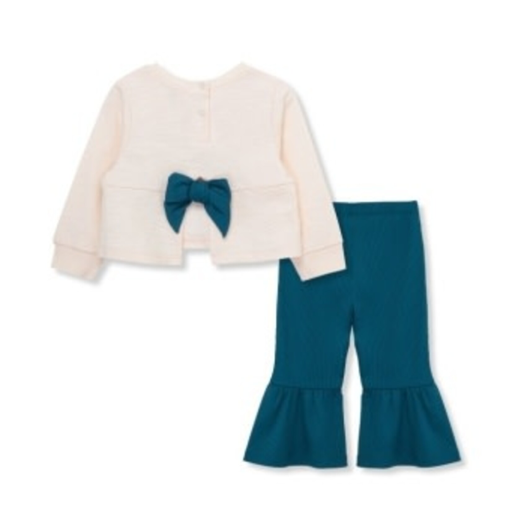 Peek Aren't You Curious bow back knit set