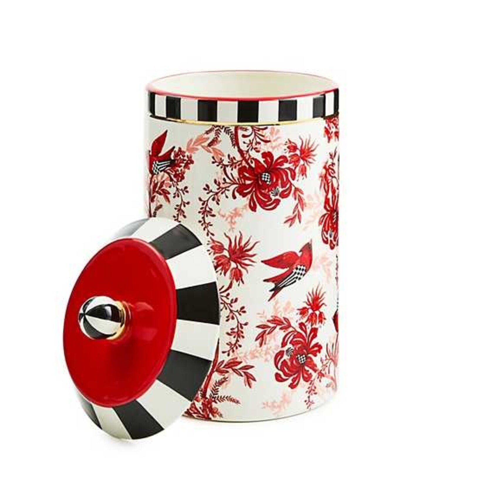 MacKenzie-Childs Cardinal Toile Canister