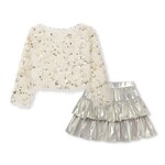 Peek Aren't You Curious fuzzy sweater skirt set