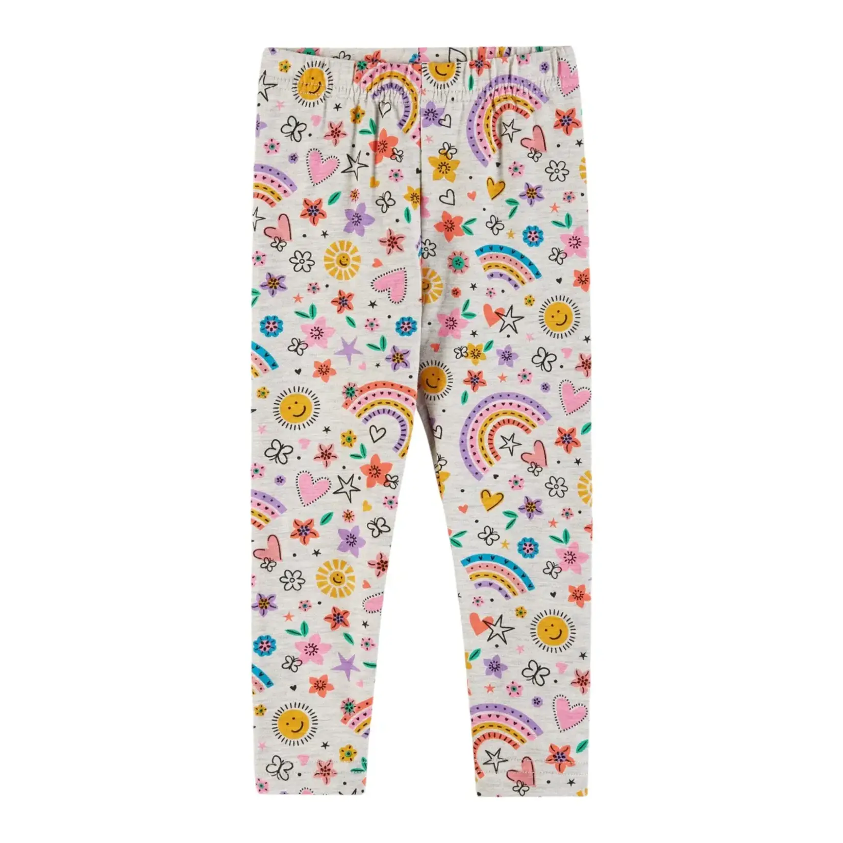 Andy & Evan Chenille Sweater & Printed Legging 2 pc Set - Multicolor Joy Vibes Pink