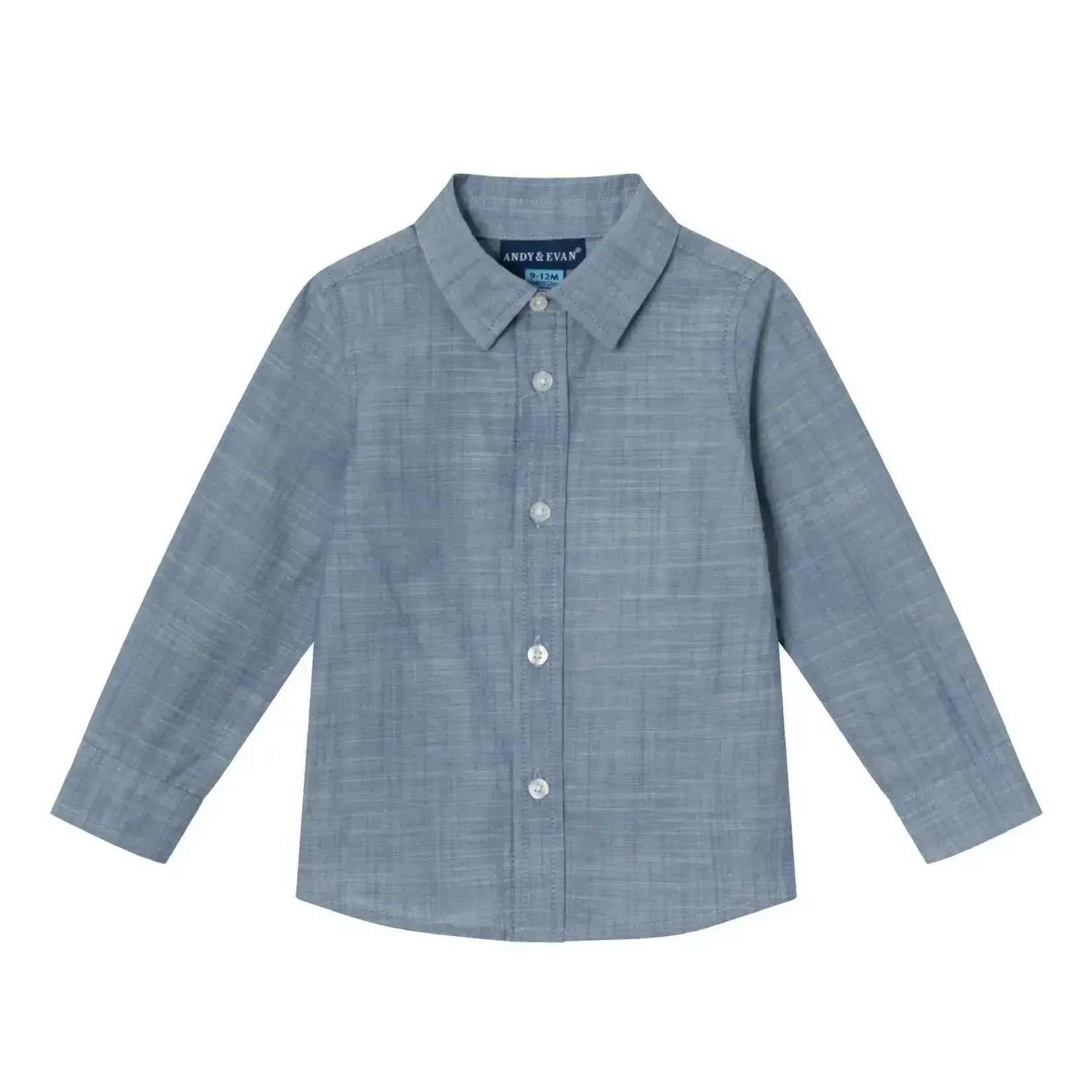 Andy & Evan 4 Piece Vest Set - Navy/Blue Chambray