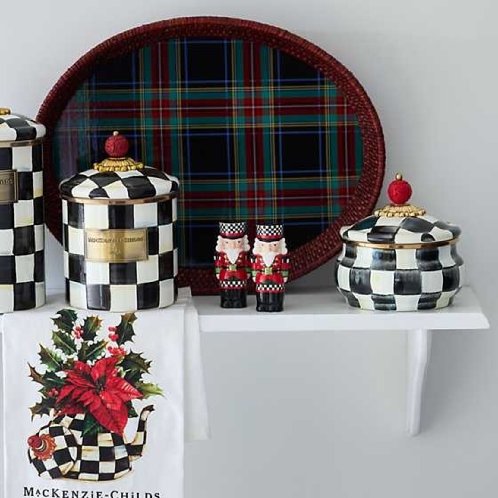 MacKenzie-Childs Classic Courtly Nutcracker Salt & Pepper Set
