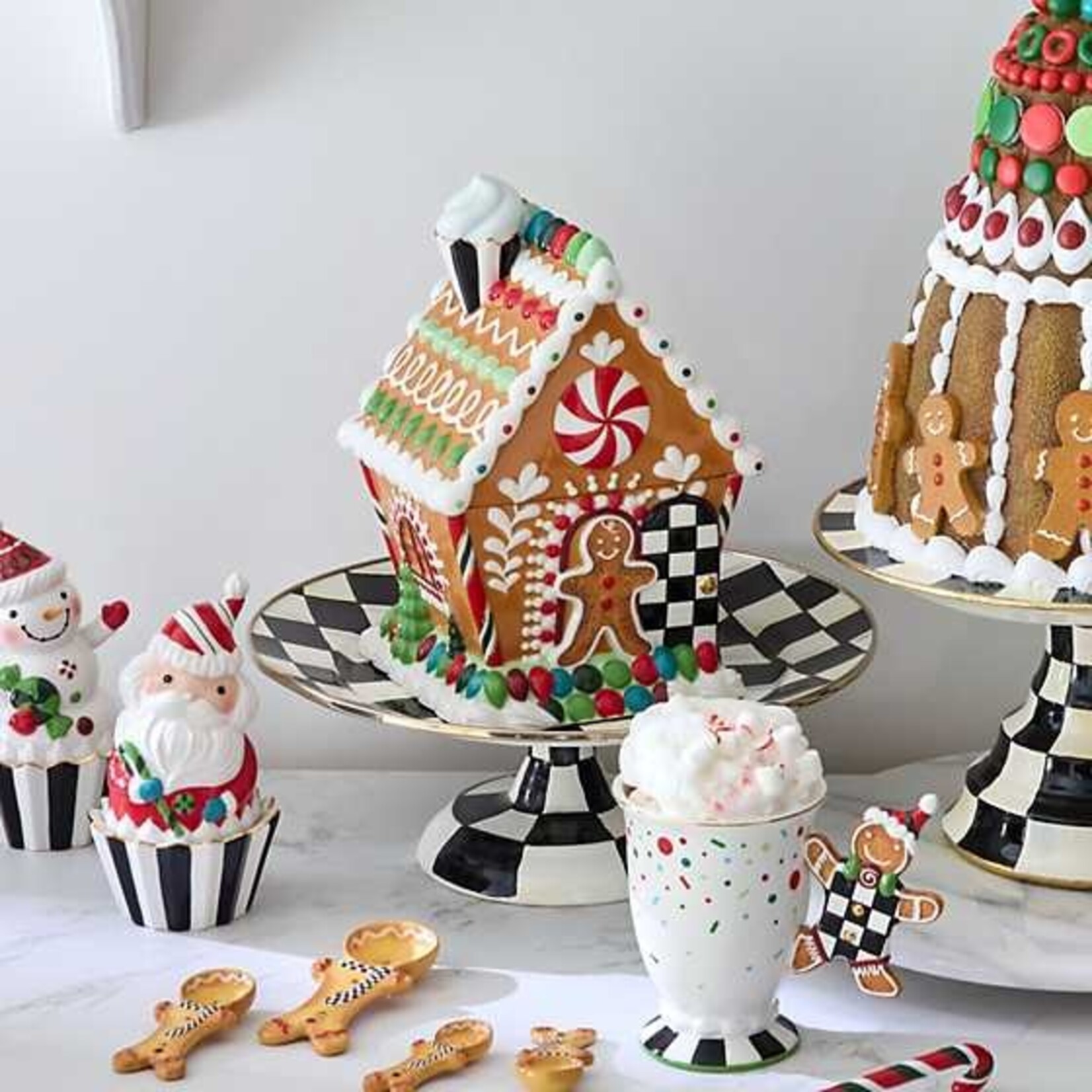 MacKenzie-Childs Bake Shop Gingerbread House Cookie Jar