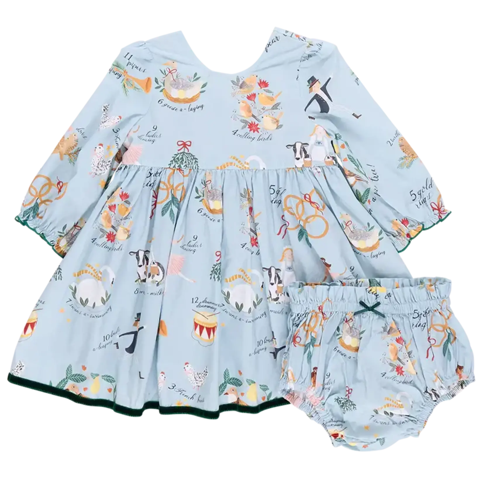 Pink Chicken Amma Dress Set - 12 Days of Christmas
