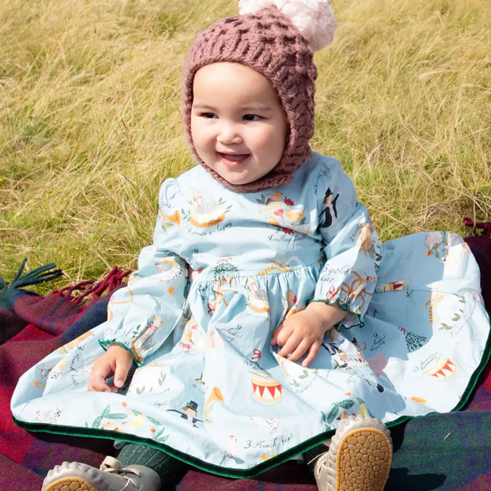 Pink Chicken Amma Dress Set - 12 Days of Christmas