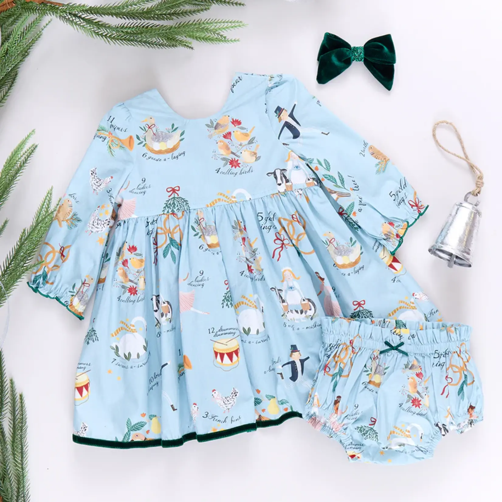 Pink Chicken Amma Dress Set - 12 Days of Christmas