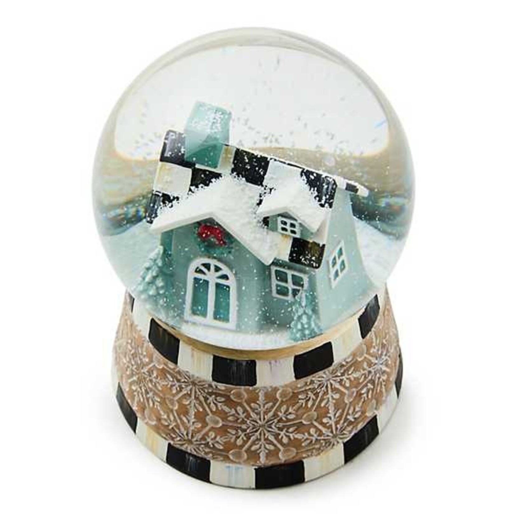 MacKenzie-Childs Farmhouse Holiday Snow Globe