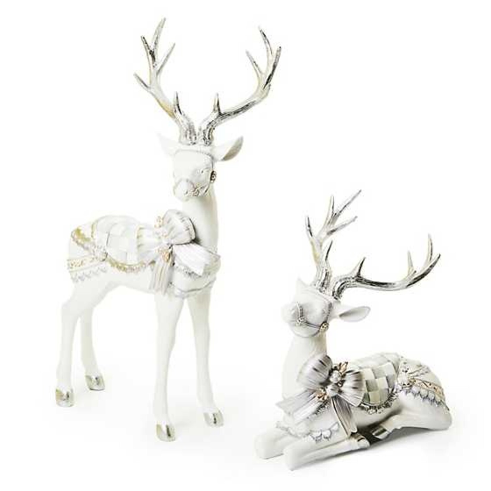 MacKenzie-Childs Crystal Palace Resting White Deer