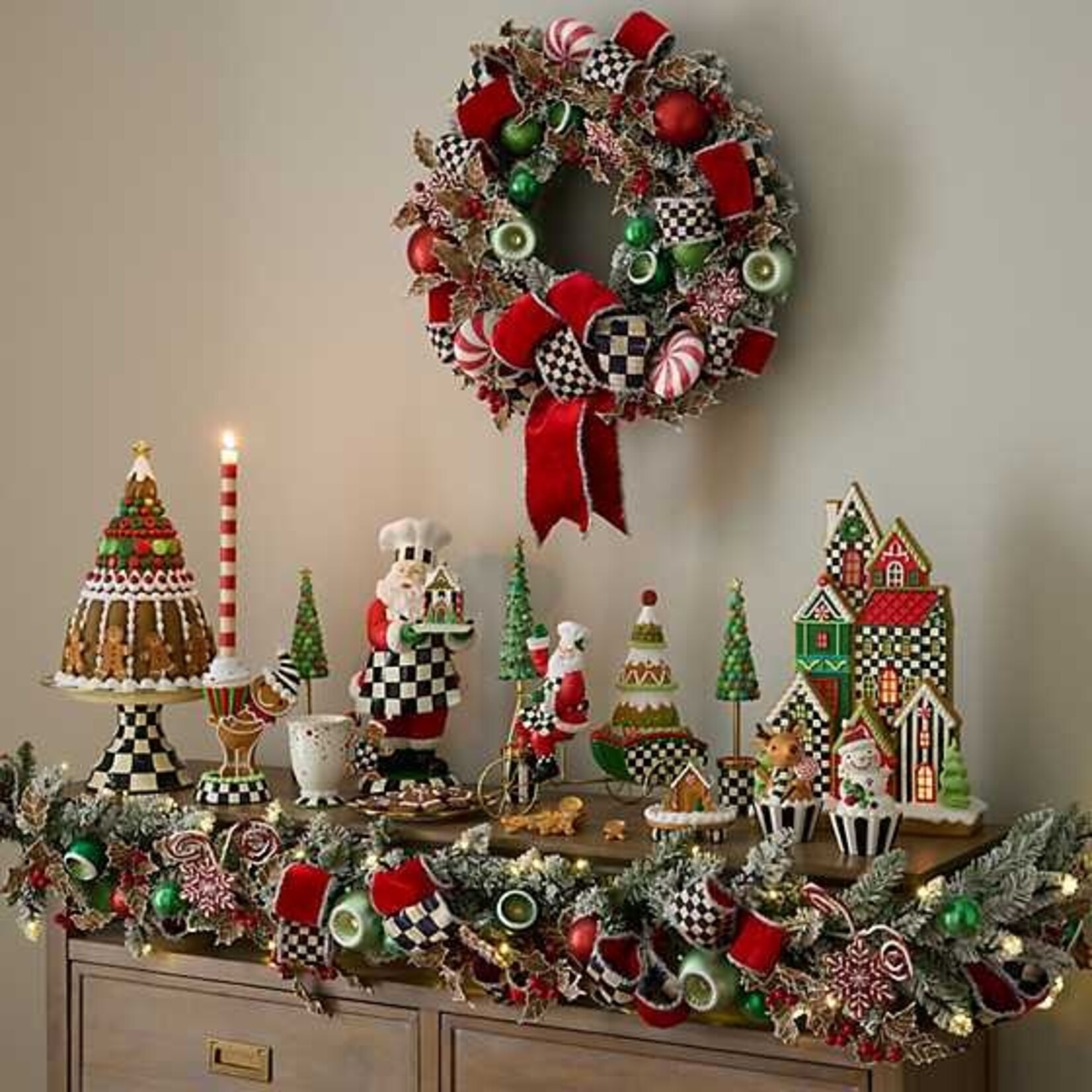 MacKenzie-Childs Bake Shop Illuminated Wreath