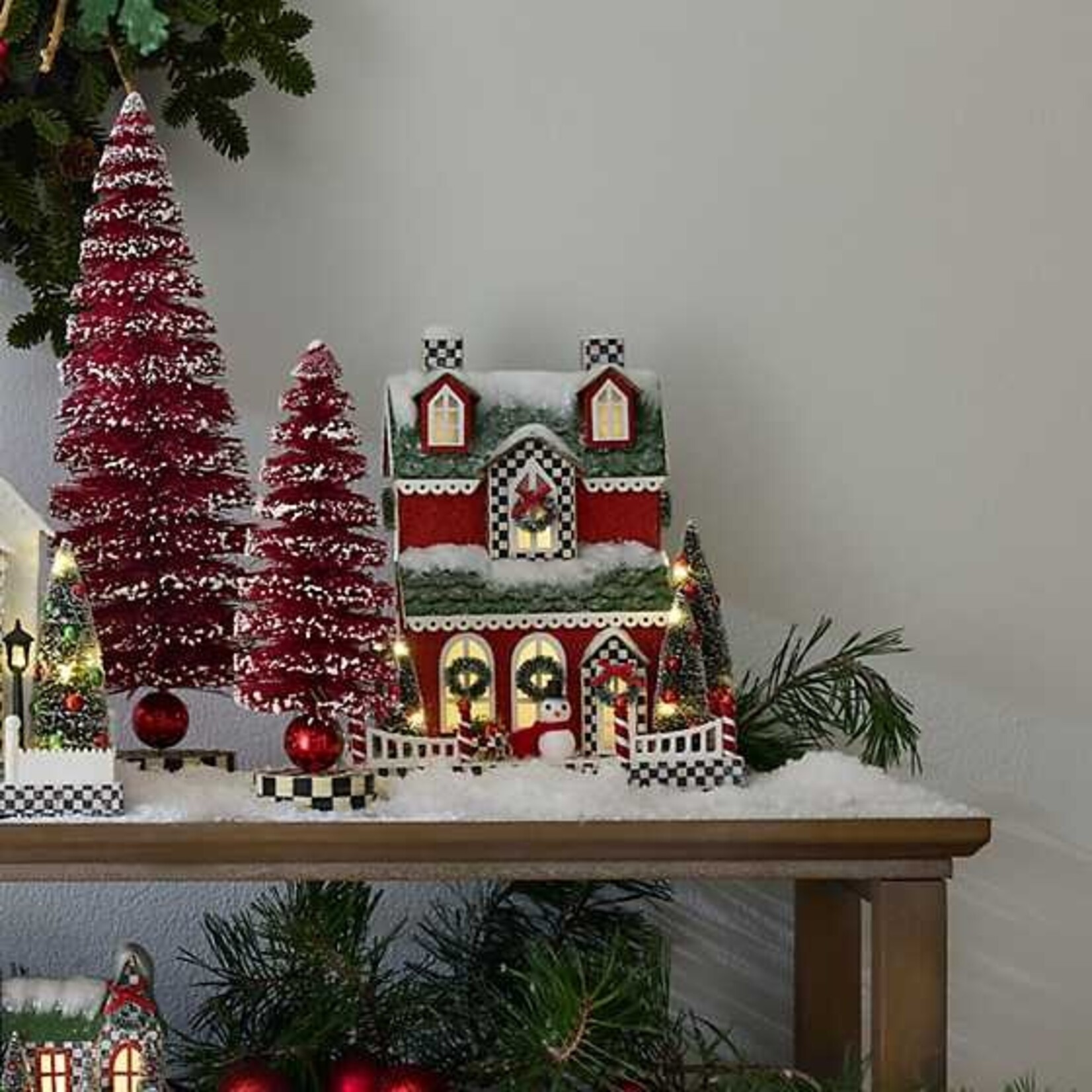 MacKenzie-Childs Cozy Christmas Illuminated Paper House