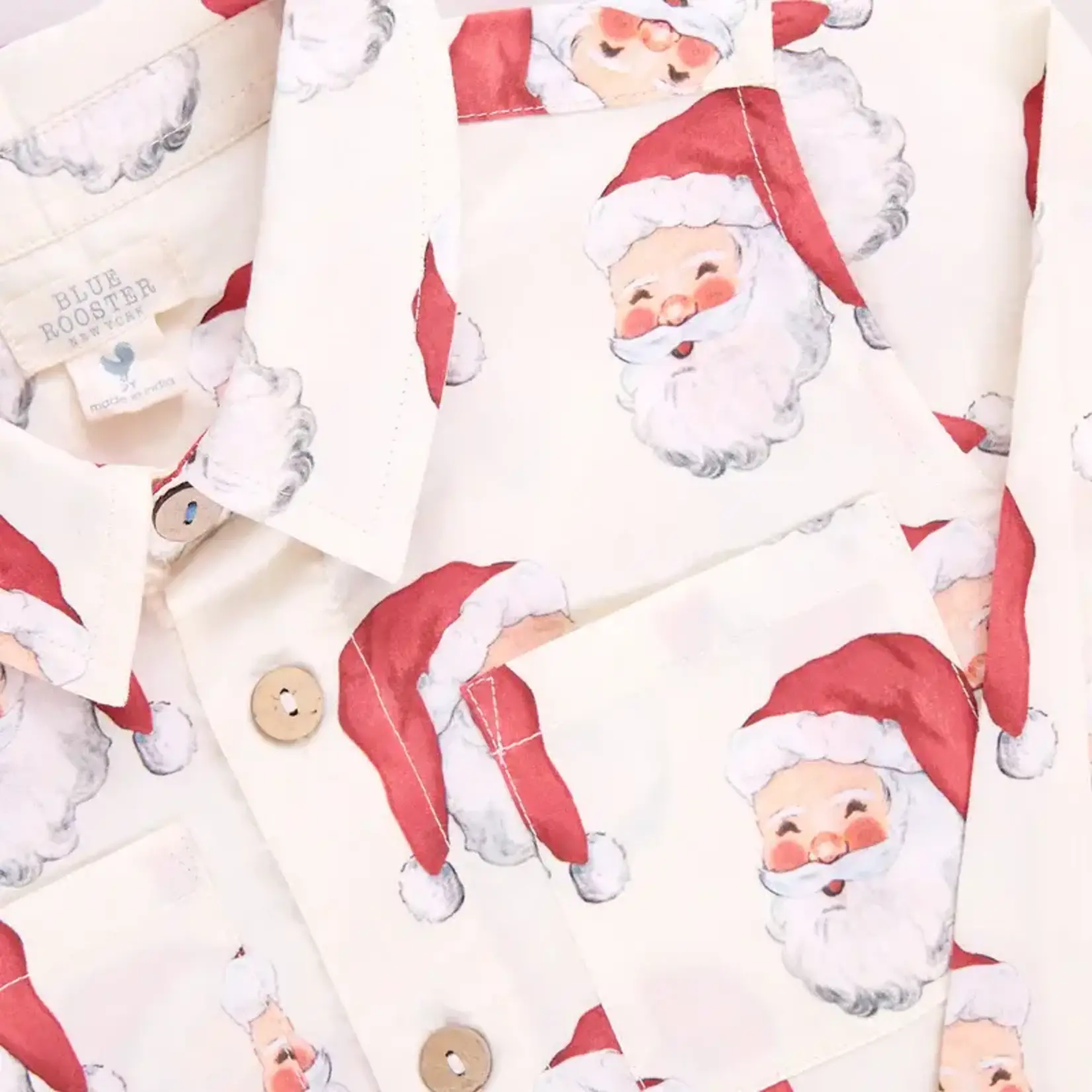 Blue Rooster Infant Jack Shirt - Vintage Santas
