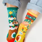 Pals Socks Christmas Trees Piney & Coco - Mismatched Socks For Adults ADULT SMALL