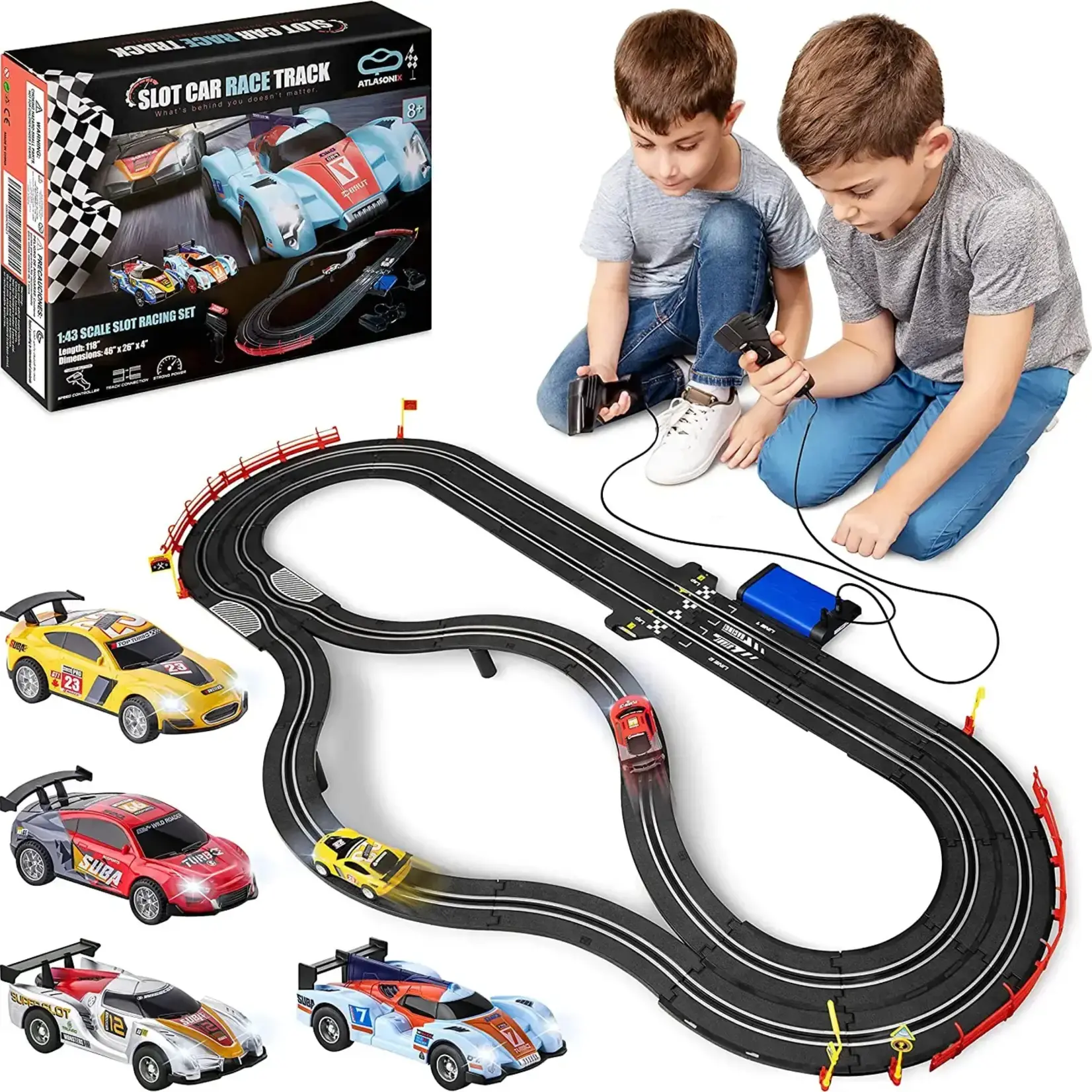 Atlasonix Slot Car Race Track Sets