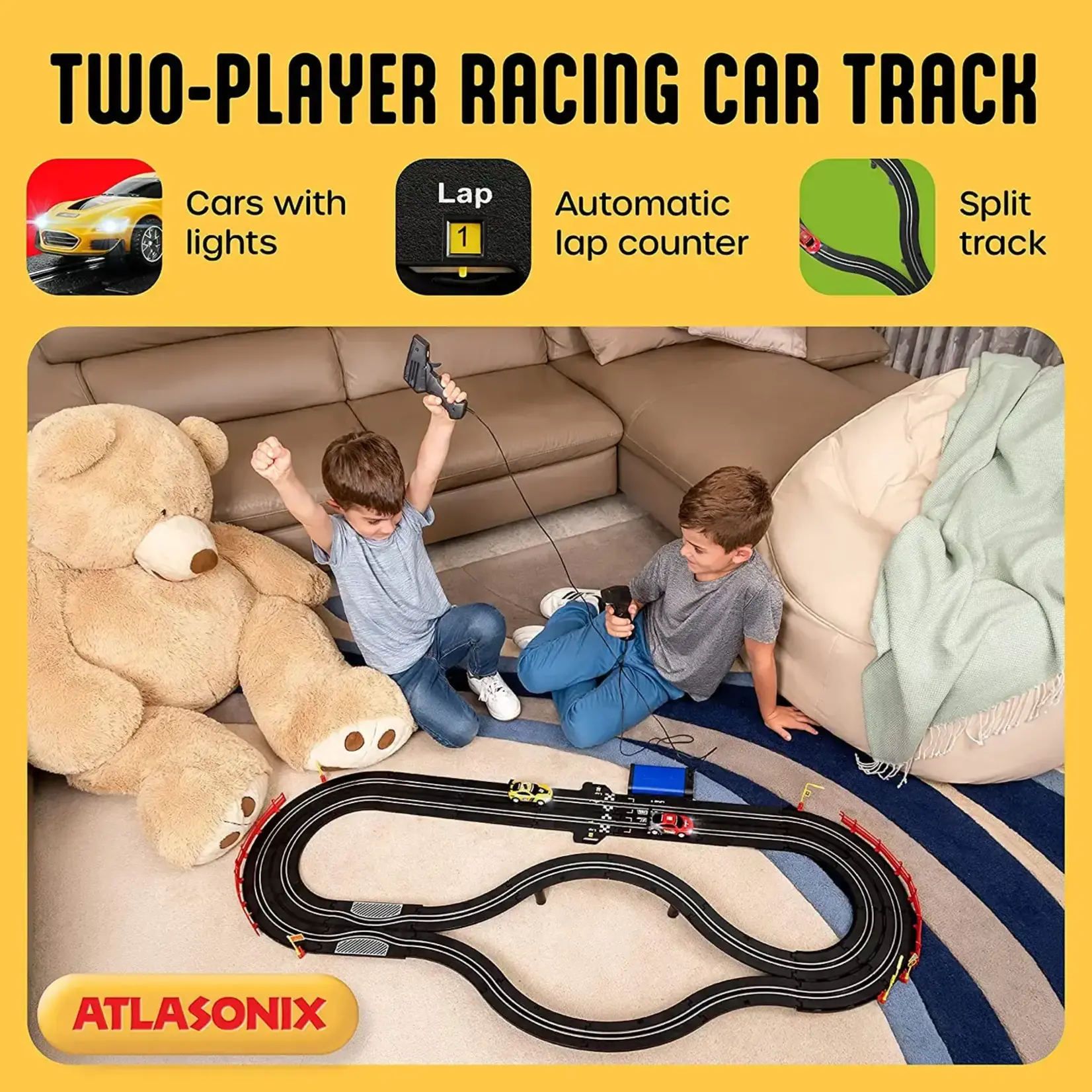Atlasonix Slot Car Race Track Sets