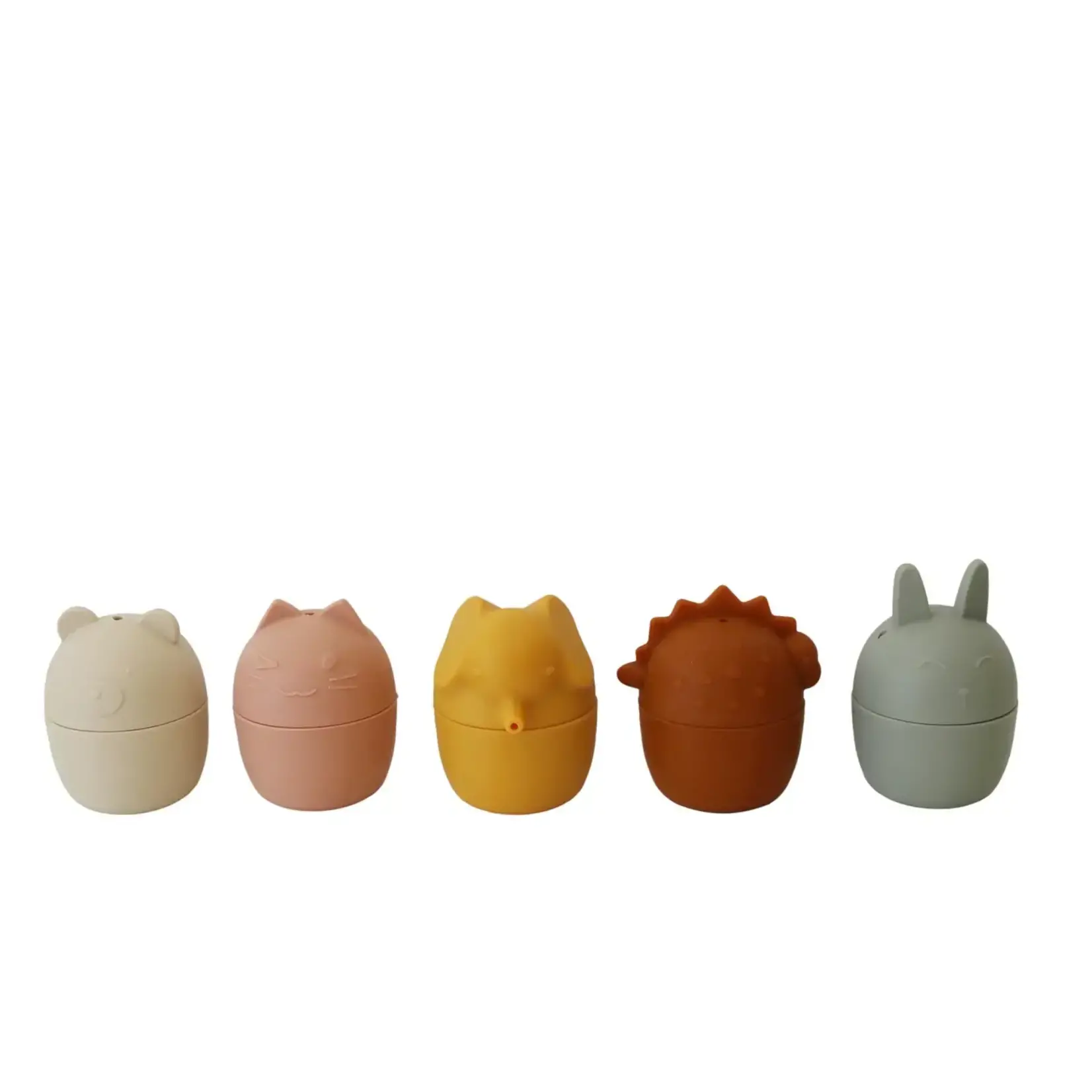 Marlowe & Co Animal Mold Free Silicone Bath Toy Set