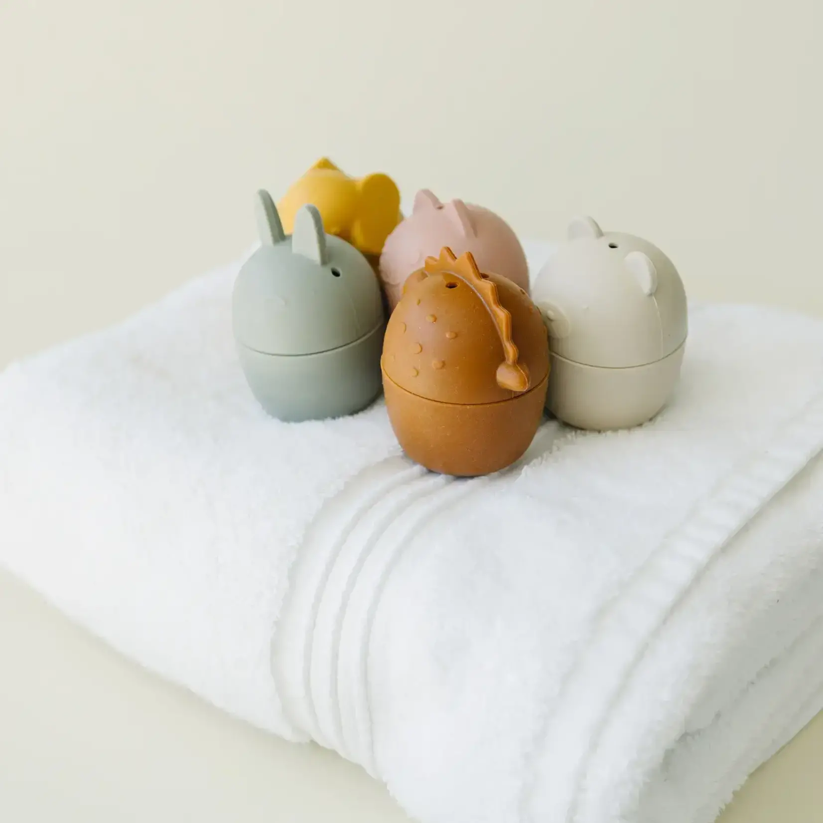 Marlowe & Co Animal Mold Free Silicone Bath Toy Set