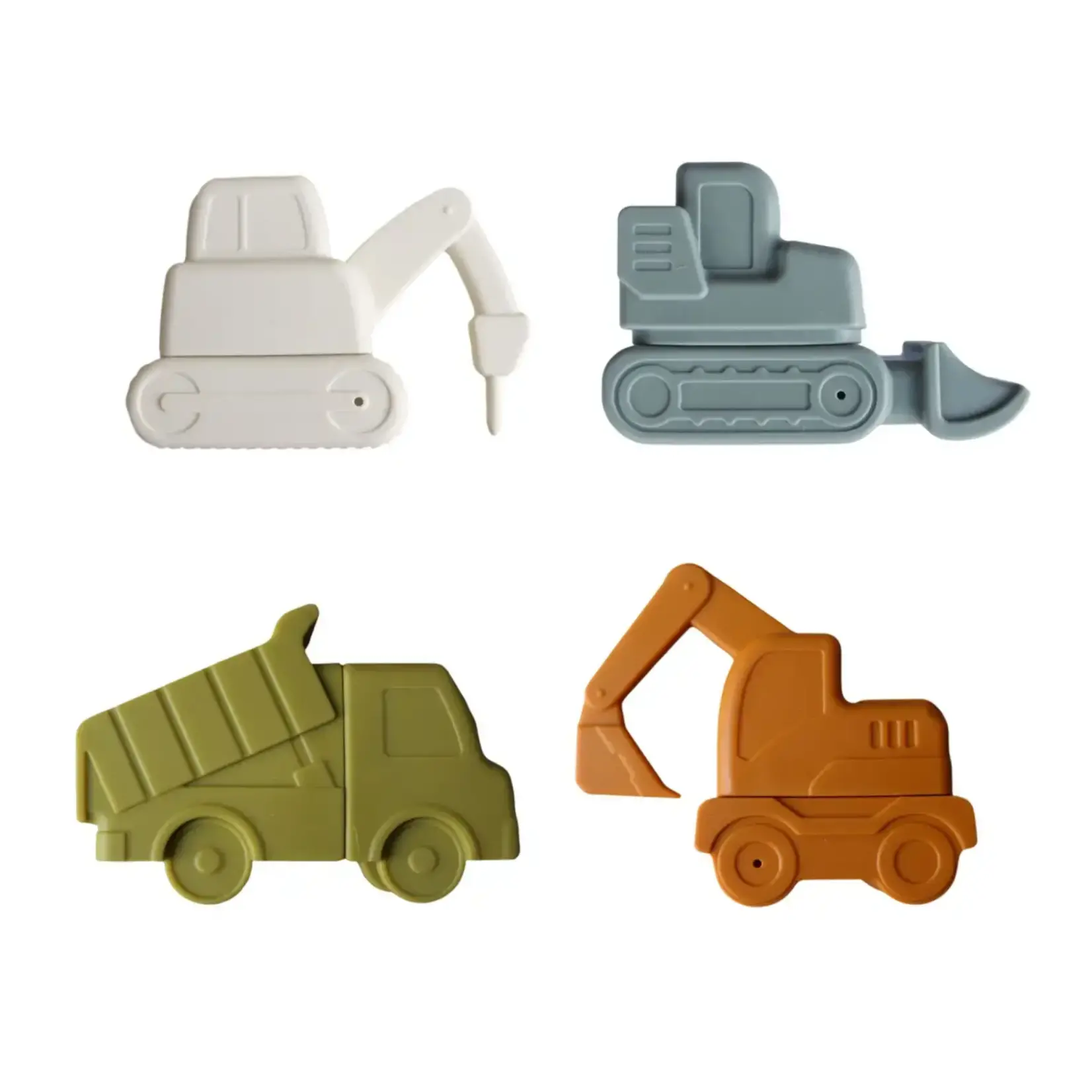 Marlowe & Co Construction Mold Free Silicone Bath Toy Set