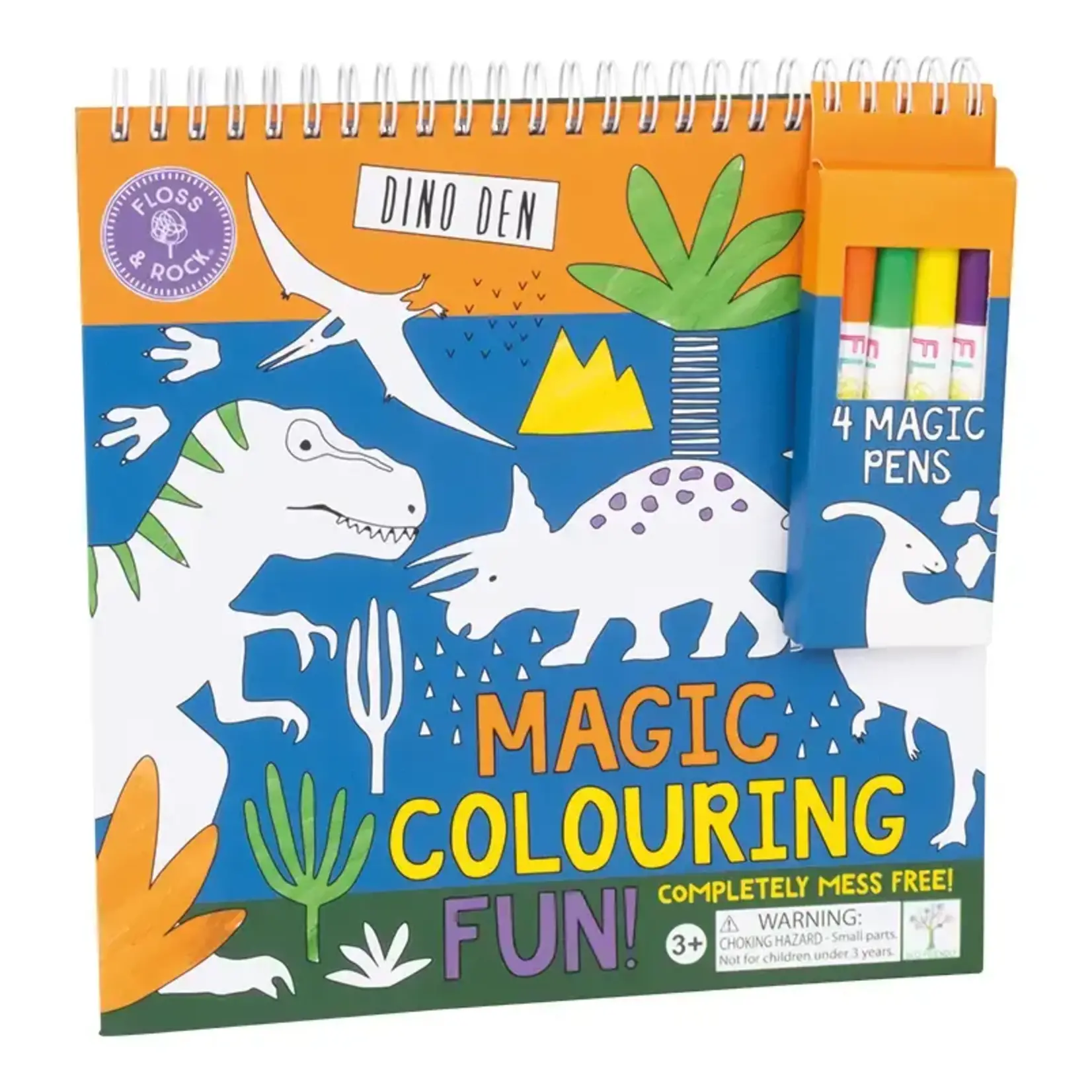 Floss and Rock Dino Colouring Fun