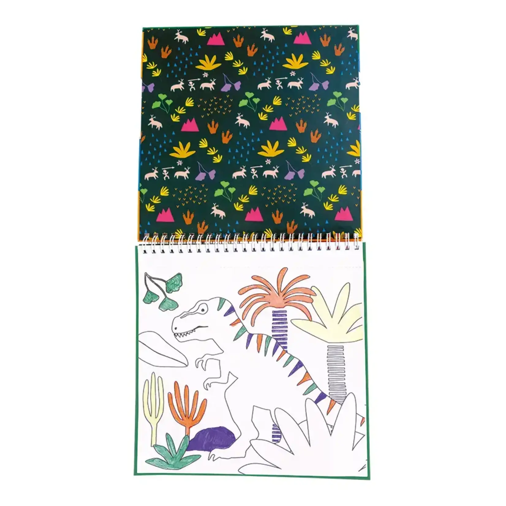 Floss and Rock Dino Colouring Fun