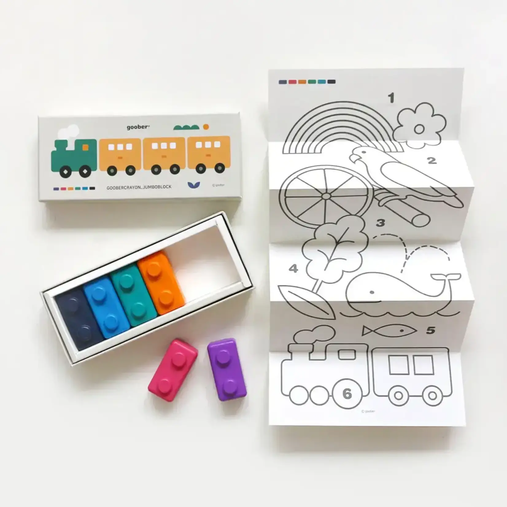 Goober Jumbo Block Crayons