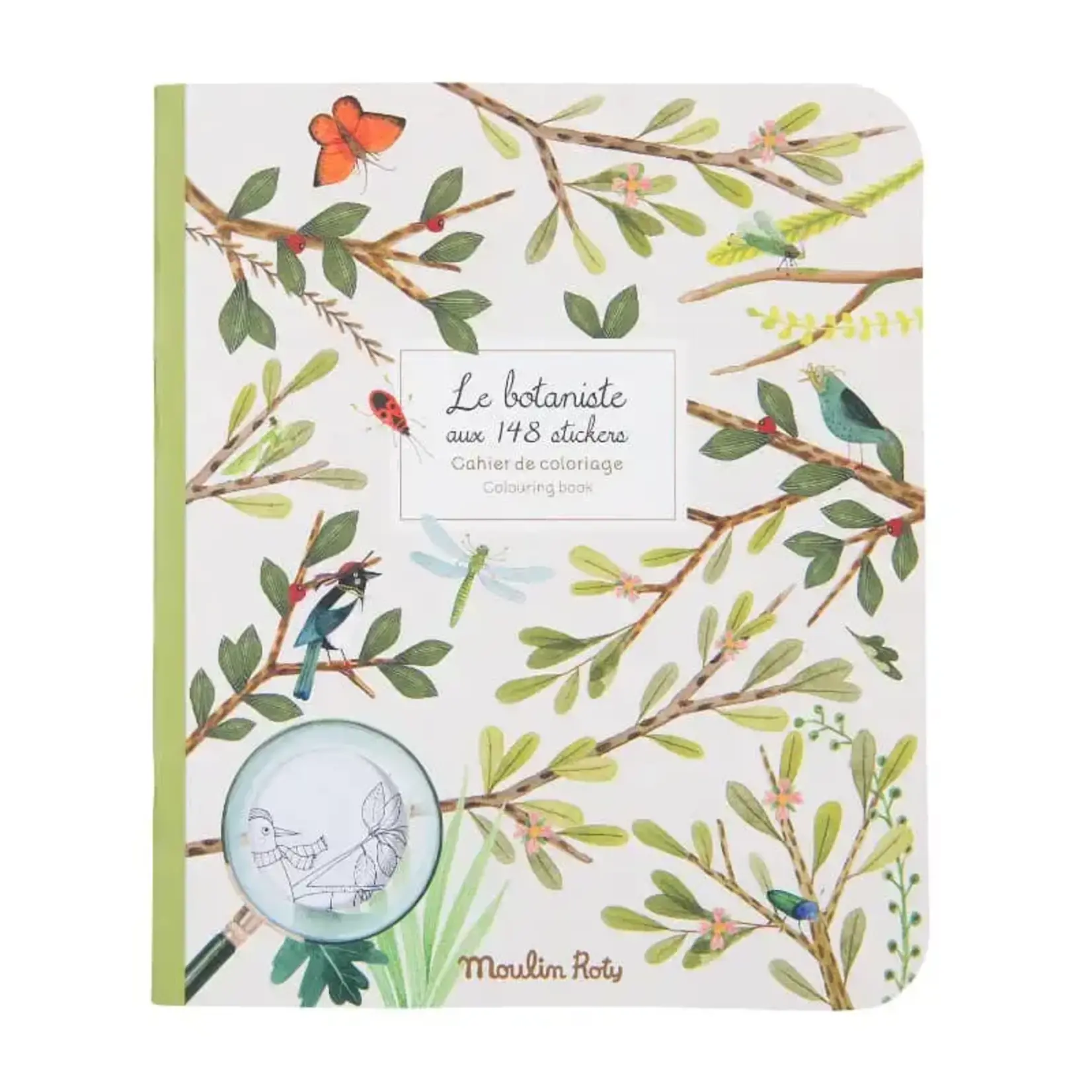 Moulin Roty Coloring Books & Stickers - Botanist/Garden Theme