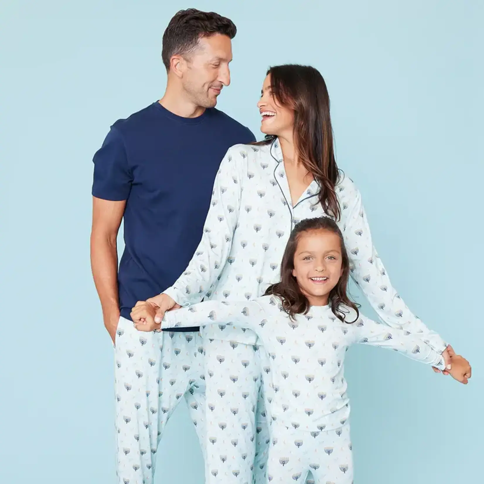 Pink Chicken Women's Bamboo Loungewear Set - Peaceful Hanukkah