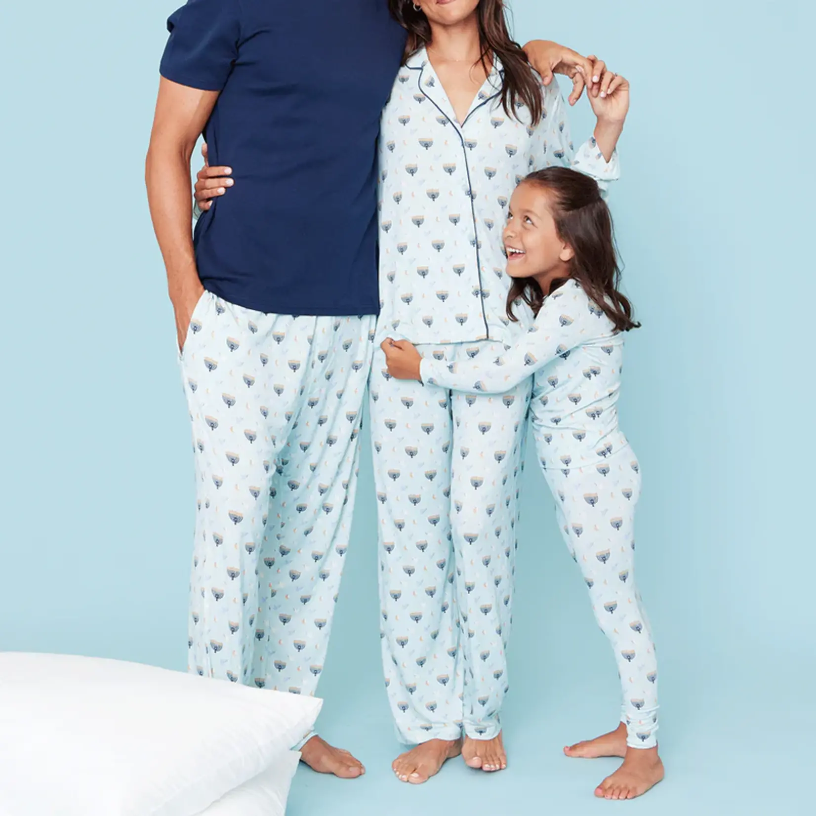 Pink Chicken Women's Bamboo Loungewear Set - Peaceful Hanukkah