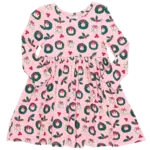 Pink Chicken Steph Dress - Wreaths and Holly