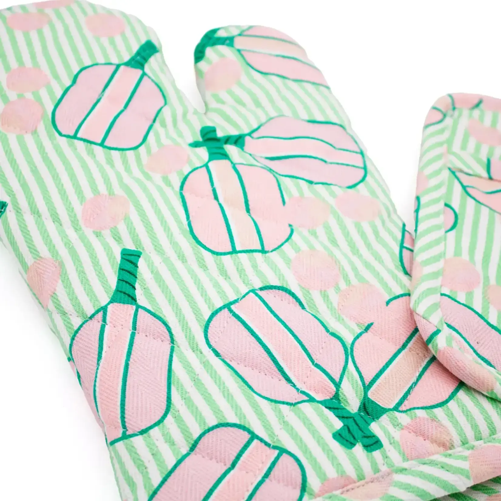 8 Oak Lane Pickleball Stripe Oven Mitt Set