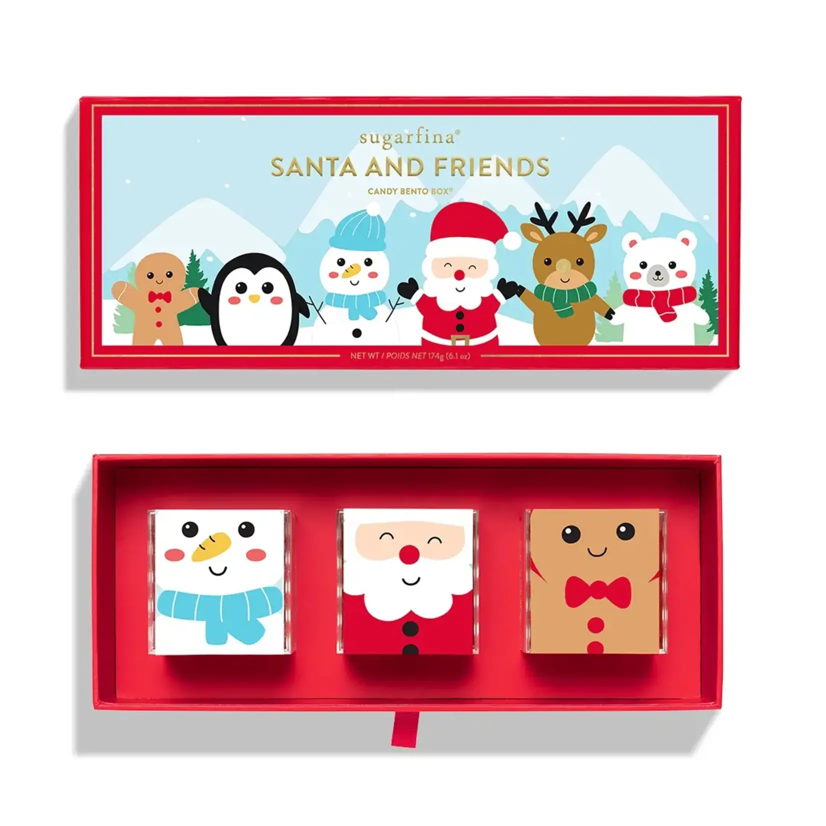 Sugarfina Santa and Friends 3pc Pop-Up Bento Box (Holiday 2024)​
