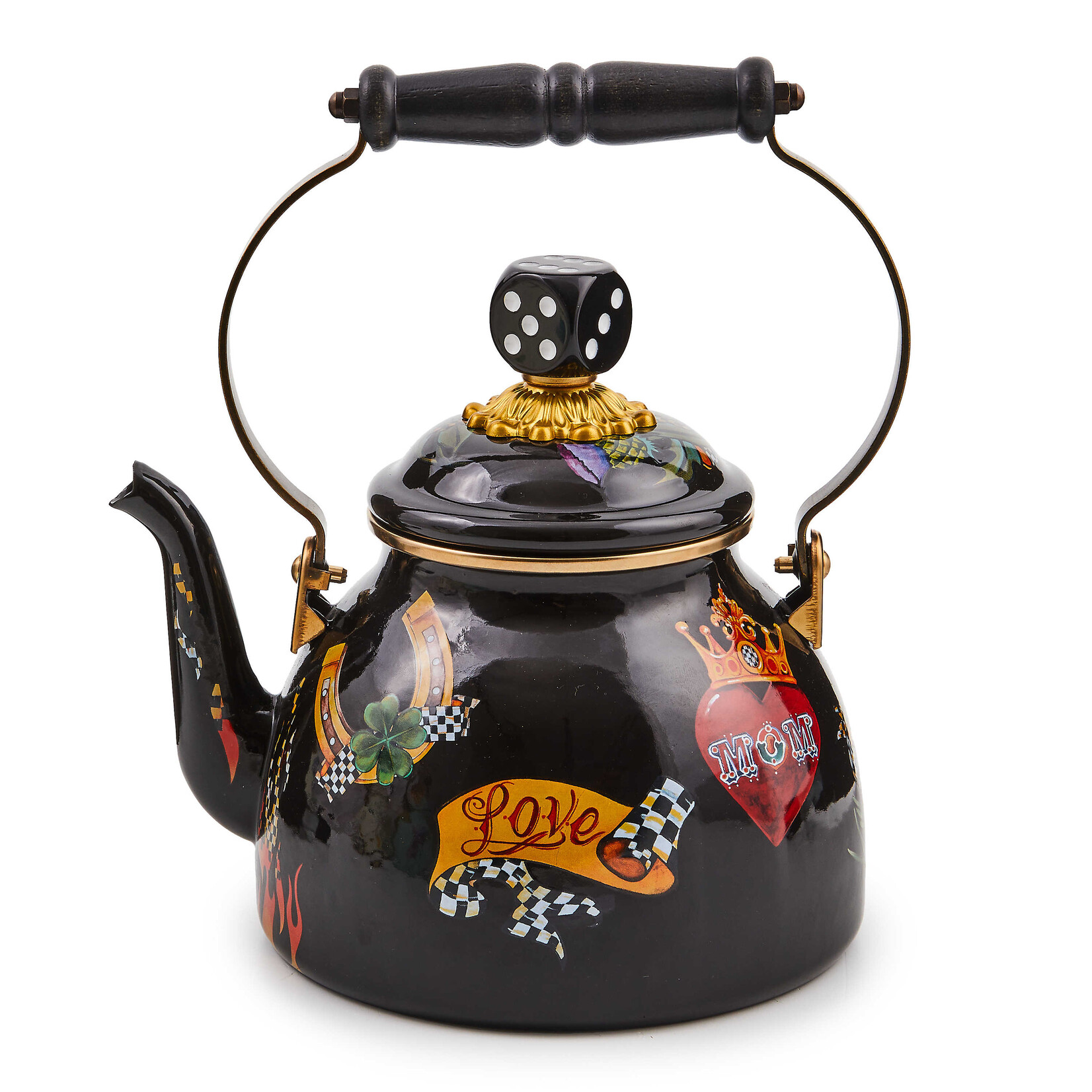 MacKenzie-Childs Tattoo 2 Quart Tea Kettle