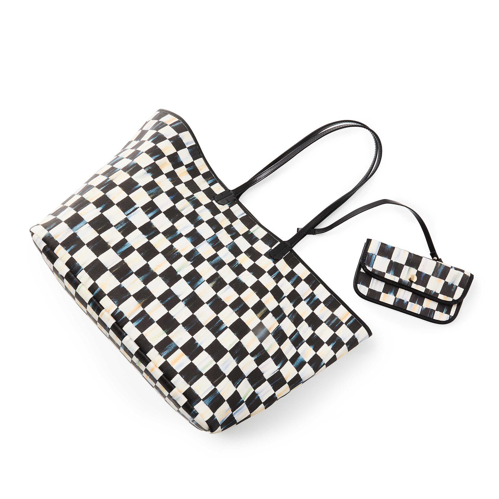 MacKenzie-Childs courtly check marche large tote
