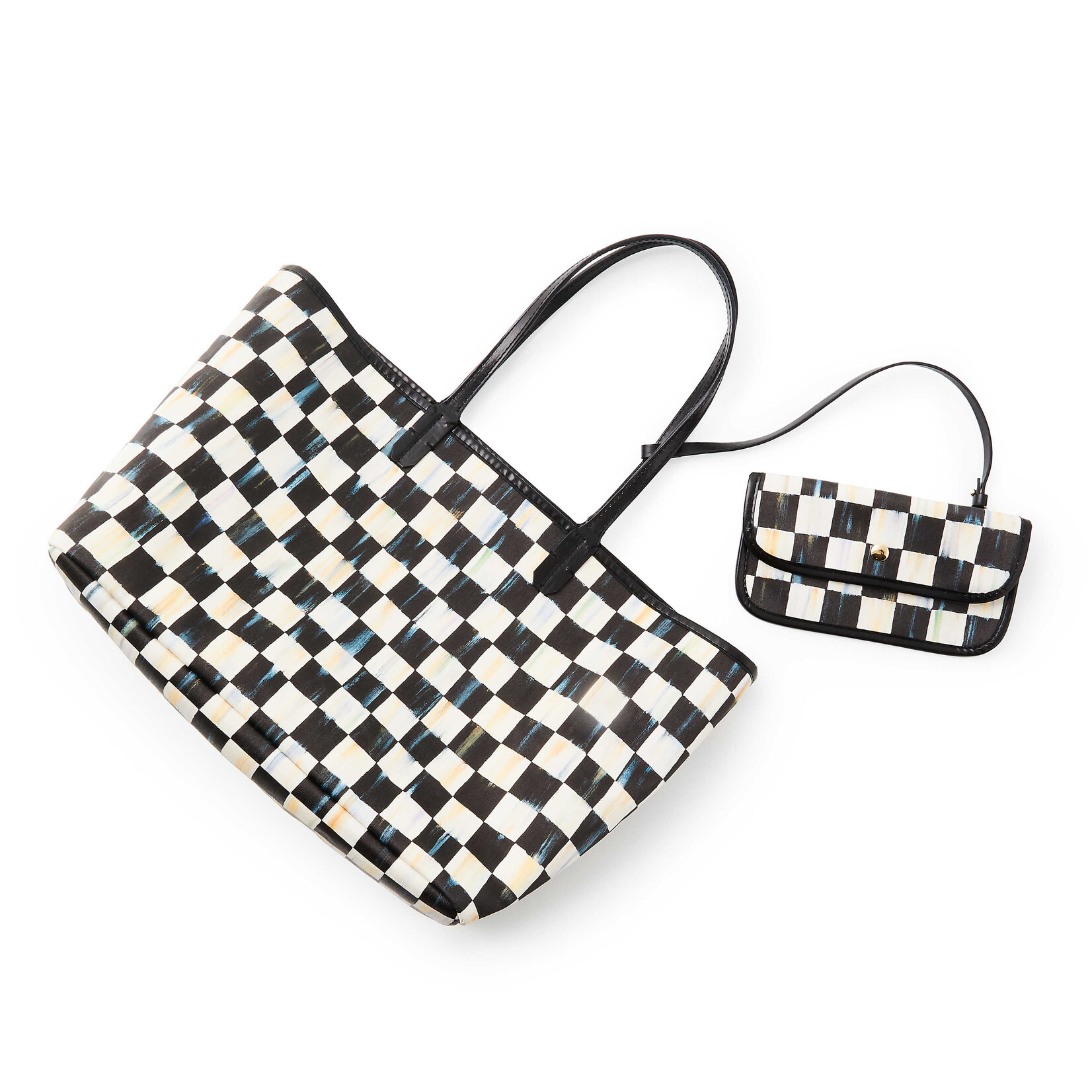 MacKenzie-Childs courtly check marche medium tote