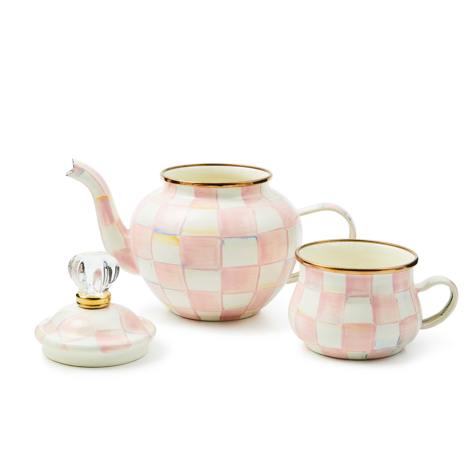 MacKenzie-Childs rosy check high tea