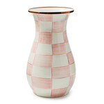 MacKenzie-Childs rosy check tall vase