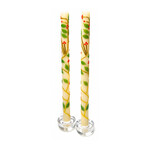 MacKenzie-Childs Holly Dinner Candles, Set of 2