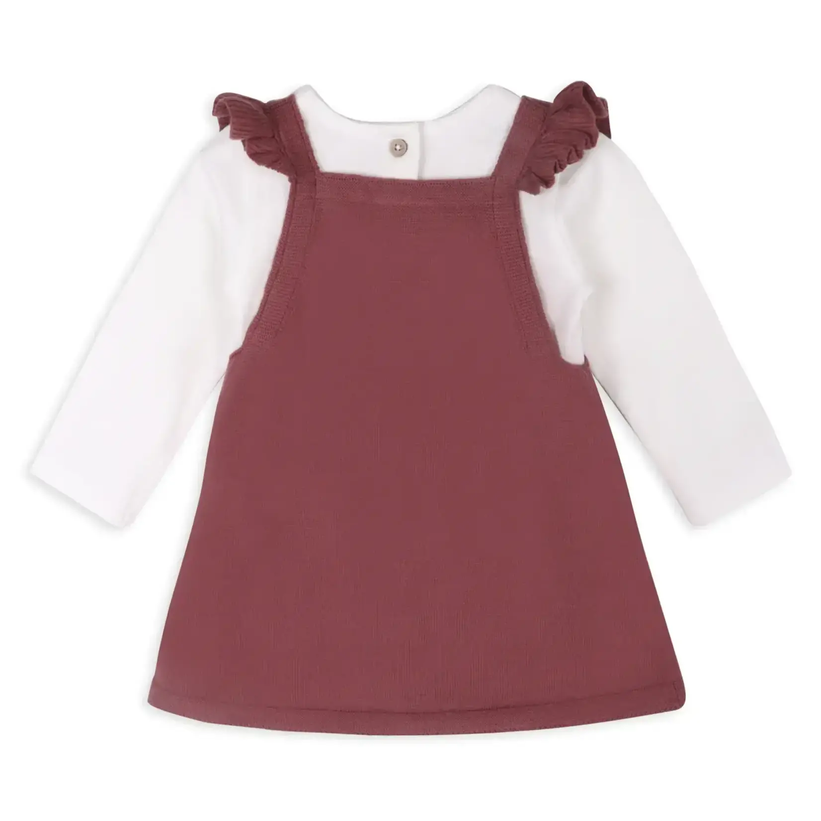Viverano Organics Giraffe Elephant Buddy Tunic Dress & Bodysuit - Berry