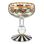 MacKenzie-Childs Maypole Sterling Coupe Glass