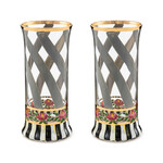 MacKenzie-Childs Maypole Sterling Highball Glass, Set of 2