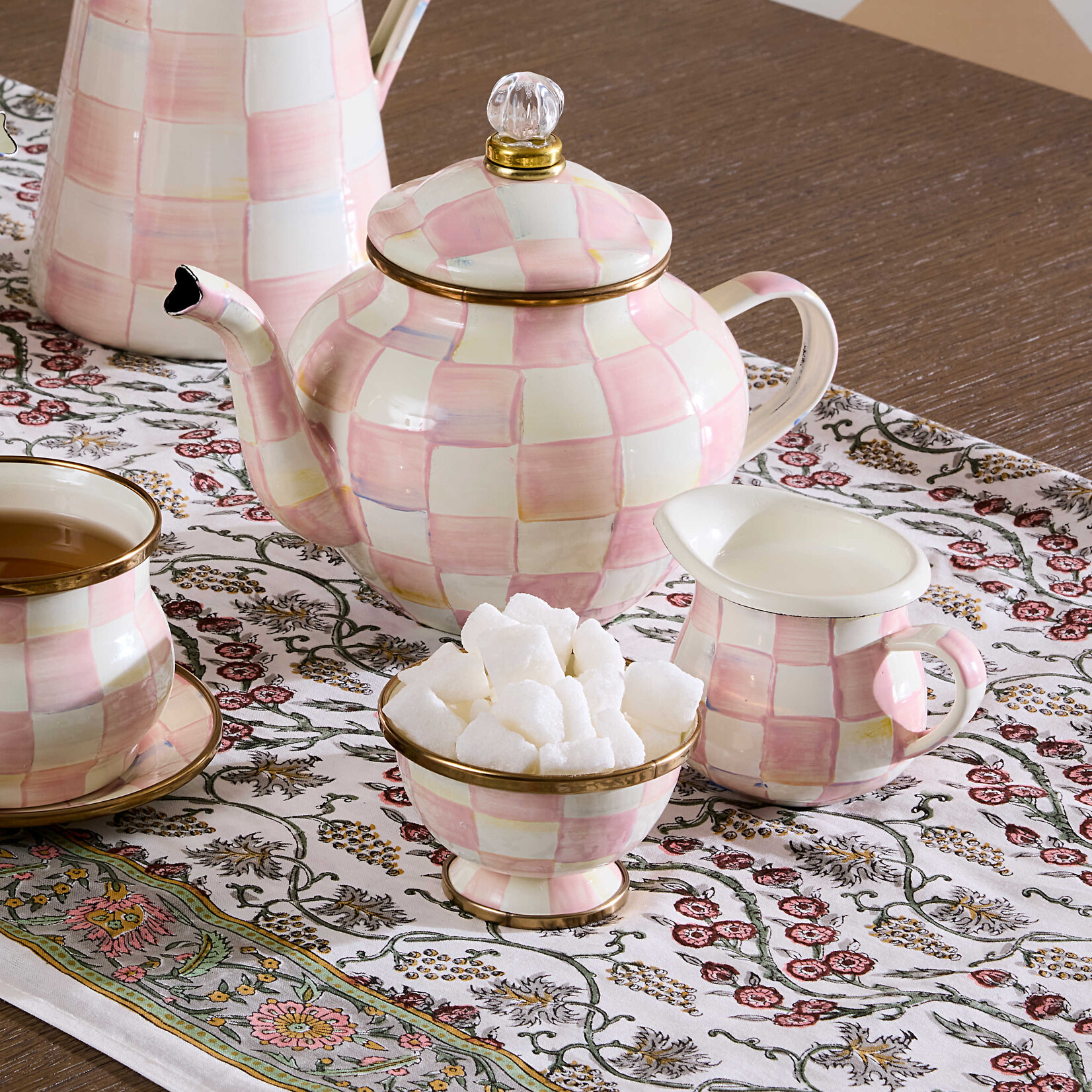 MacKenzie-Childs rosy check little creamer
