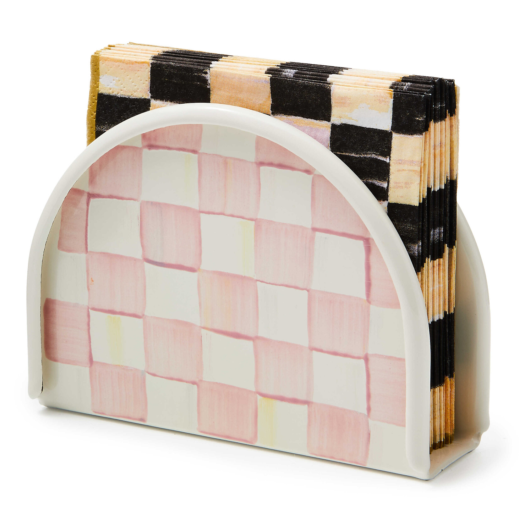 MacKenzie-Childs rosy check napkin holder