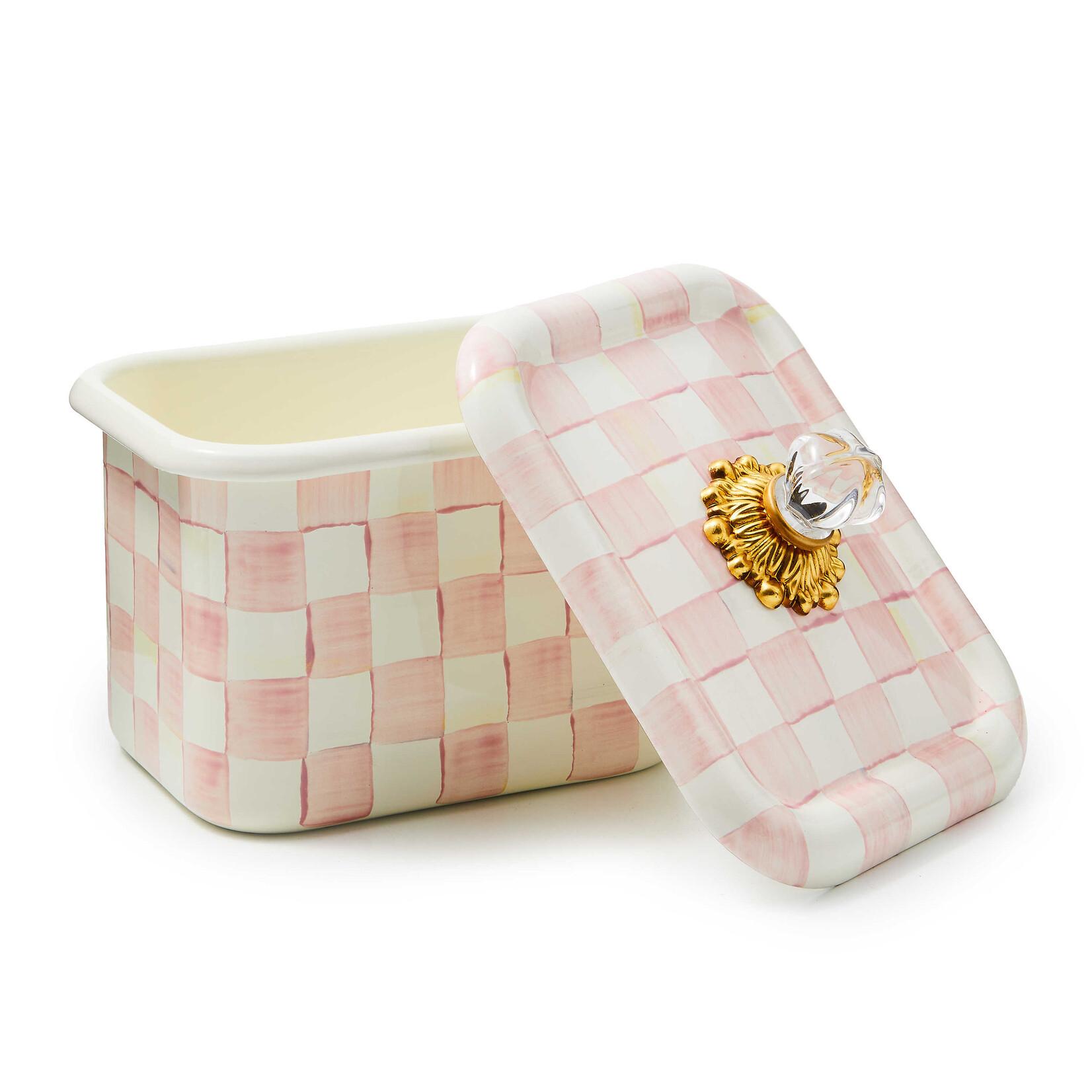 MacKenzie-Childs rosy check recipe box