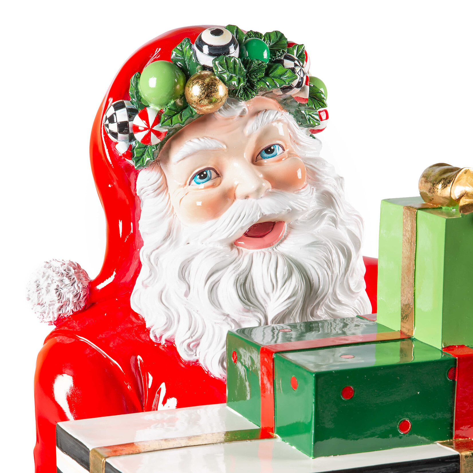 MacKenzie-Childs Jolly Trophy Santa