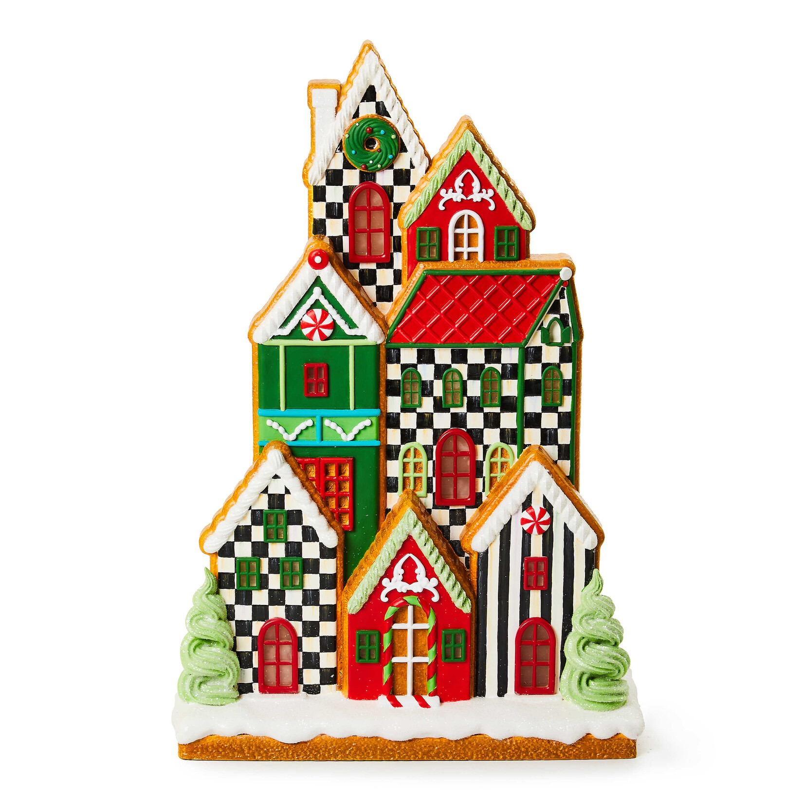 MacKenzie-Childs Bake Shop Illuminated Gingerbread Village