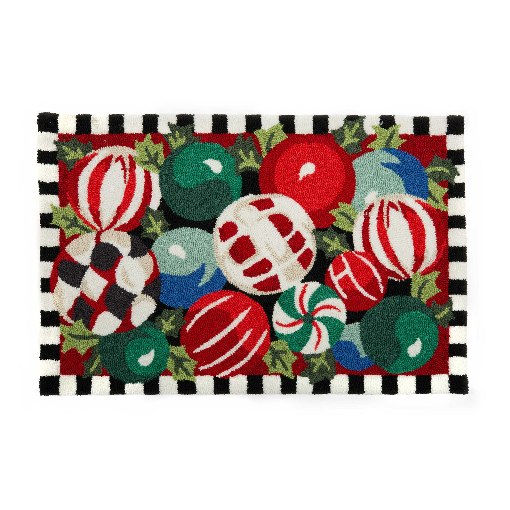 MacKenzie-Childs Jolly Ornaments 2' x 3' Rug