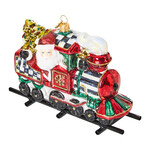 MacKenzie-Childs Courtly Train Glass Ornament